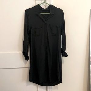 Banana Republic black shirt dress